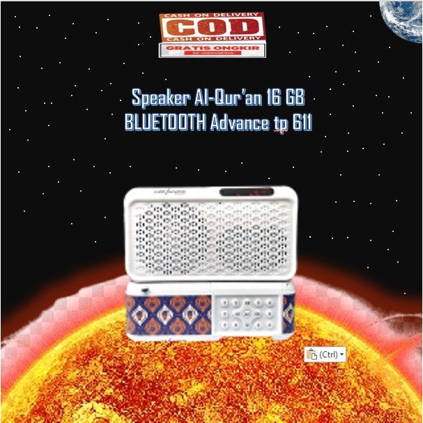 Speaker Alquran 30 juz speaker murottal 16GB BLUETOOTH advance tp 611