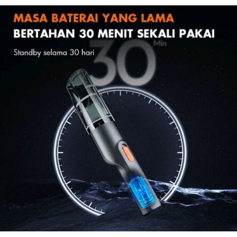 Gaabor vacum cleaner genggam portabel 5 in 1 multifungsi nirkabel (wireless) penyedot debu