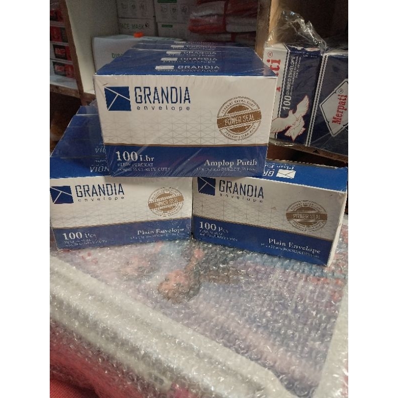 

Amplop Grandia Putih Polos 95 X 152 Buklet 70Gsm / Box