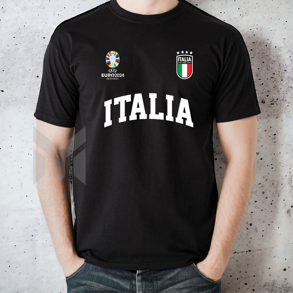 Kaos Distro Pria Wanita ITALY EURO TIMNAS ITALIA