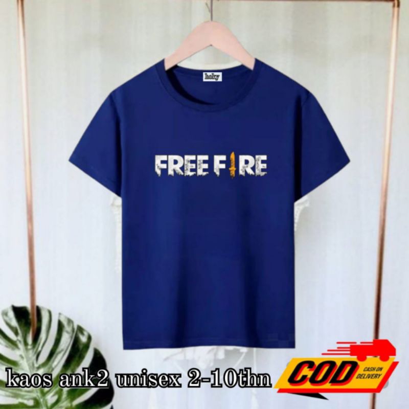 Kaos oblong ank2 unisex 2-10thn FR33FARE