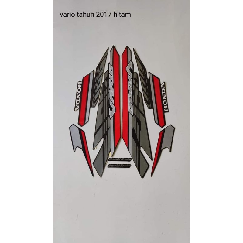 striping motor Honda Vario 2017 body hitam