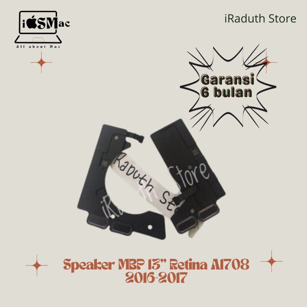 Speaker MBP 13” Retina A1708 2016-2017