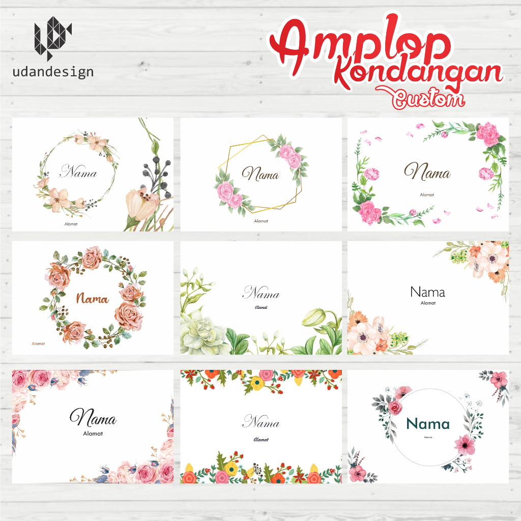

Amplop Kondangan Custom I Amplop Buwuhan | Include Perekat | Isi 100pcs | Termurah
