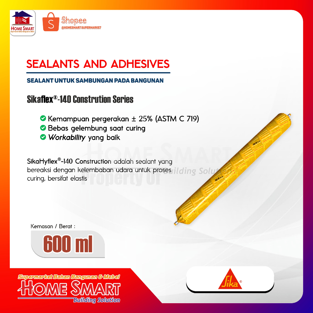 Silicone Sealant SIKA HYFLEX-140 Construction / Lem Sosis Sikaflex