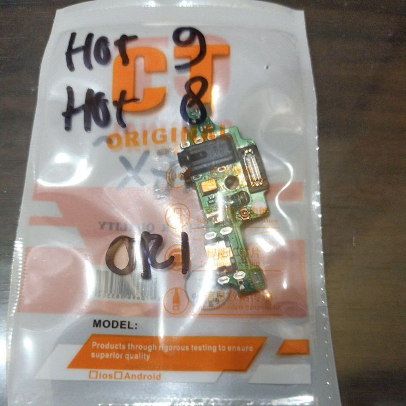 Papan CaS/Fleksibel Cas/Conector Cas Infinix Hot 9 / Hot 8 CT ORI