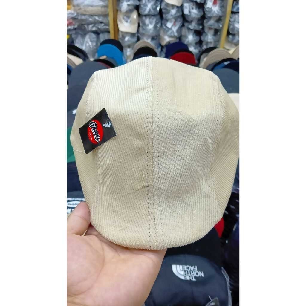 Topi Kodok corduroy / Flat Cap Hat / Topi Copet / Topi Pelukis / Topi pria Sutradara / BAHAN CORDURO