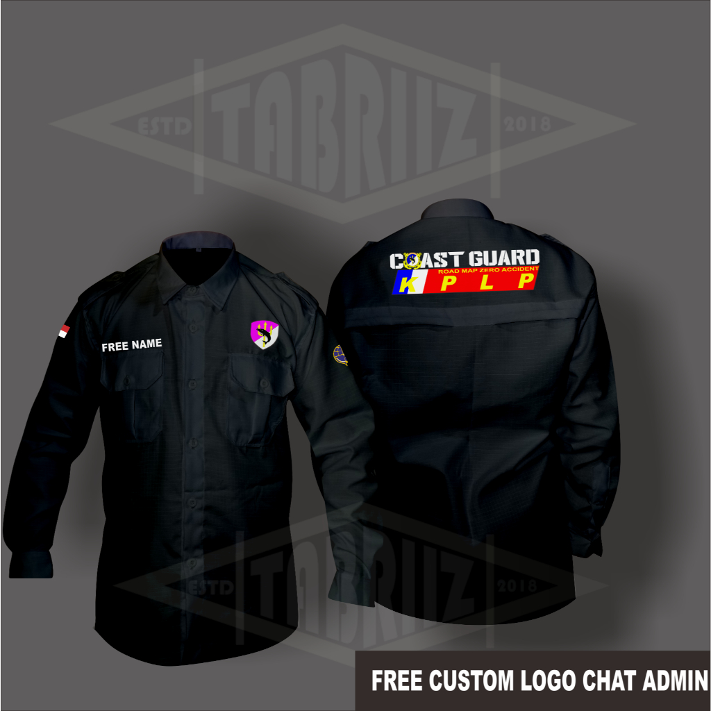 KEMEJA PDL PDH COAST GUARD DISHUB KPLP TANGAN PANJANG