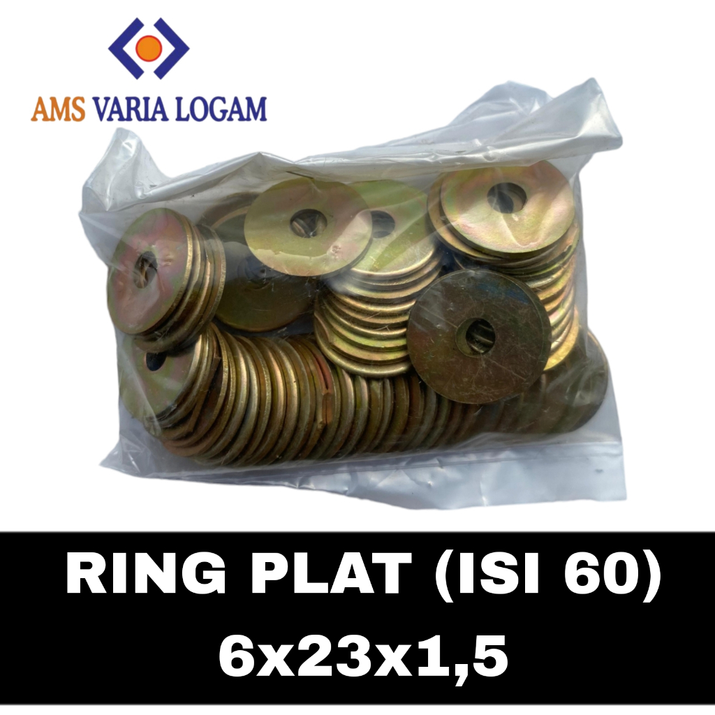 RING PLAT M6 KUNCI 10 / RING PLAT6x23  / RING PLAT KUNCI 10