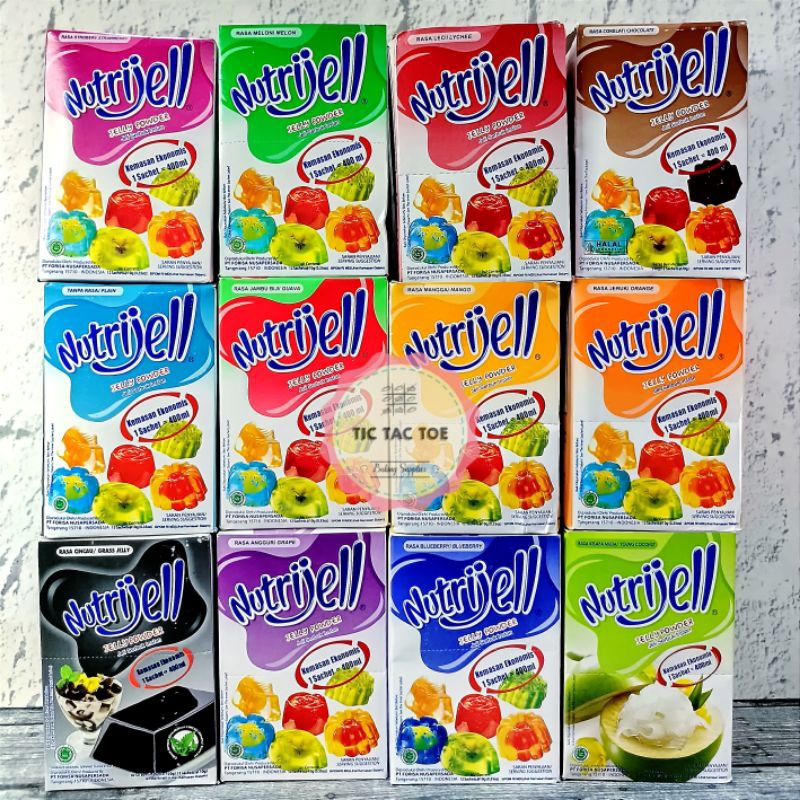 

Nutrijell eco all variant kemasan box / nutrijell jeli ekonomis 10grx12pcs/kemasan box/jelly enak/jelly semua rasa