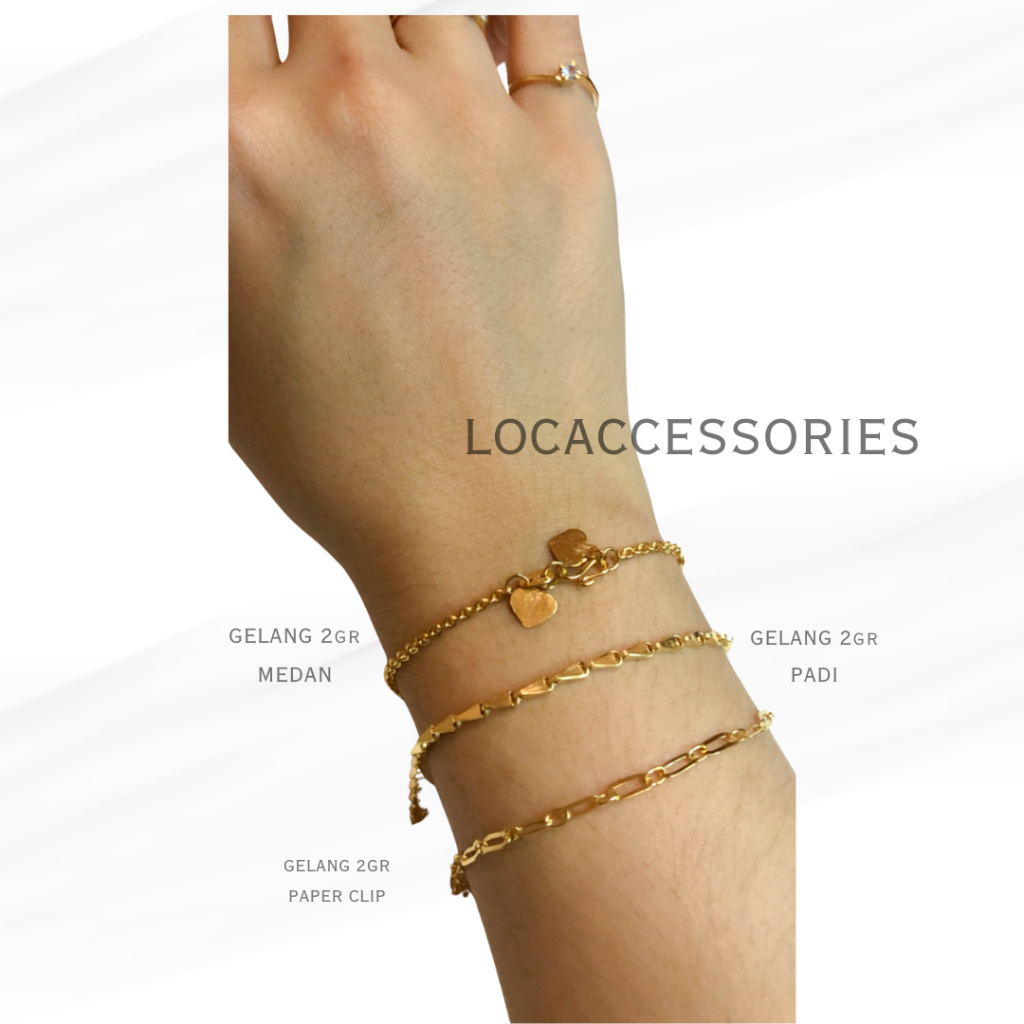 LOCA - GELANG TANGAN EMAS WANITA 2 GRAM / GELANG EMAS 2 GRAM