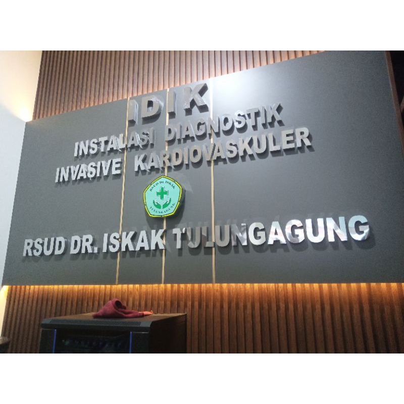 huruf timbul stainless steel