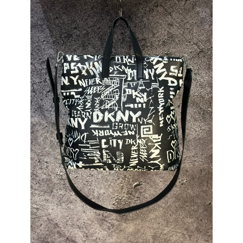 dkny graffiti tote bag