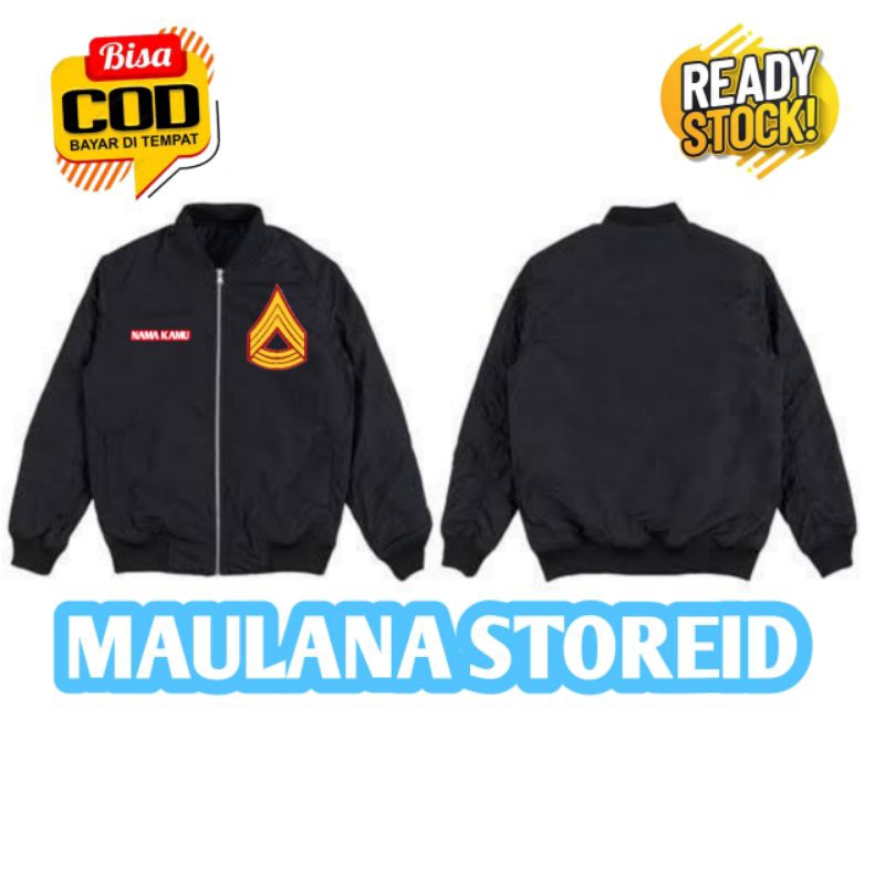 Jaket Resleting Bomber Gambar Taruna/Taruna Akmil/Akpol/AAU/AAL-Jaket Bomber Dewasa