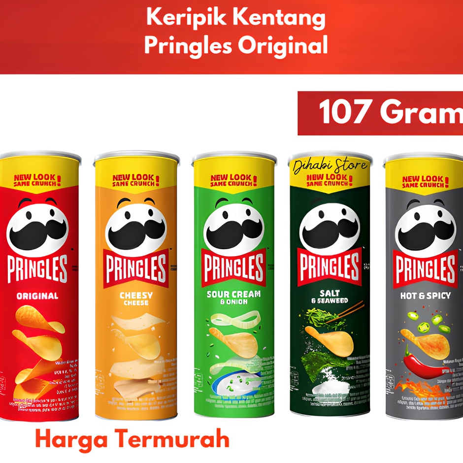 

Pilihan Terbaik Pringles Potato Crisps 17 Gram Original Cheesy Cheese Sour Cream Union Salt Seaweed