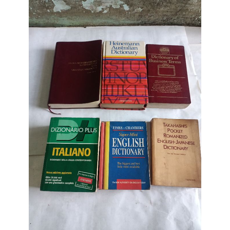 JAPANISCH DEUTSCHES WORTERBUCH, AUSTRALIAN DICTIONARY, DICTIONARY OF BUSINESS TERMS, DIZIONARIO PLUS