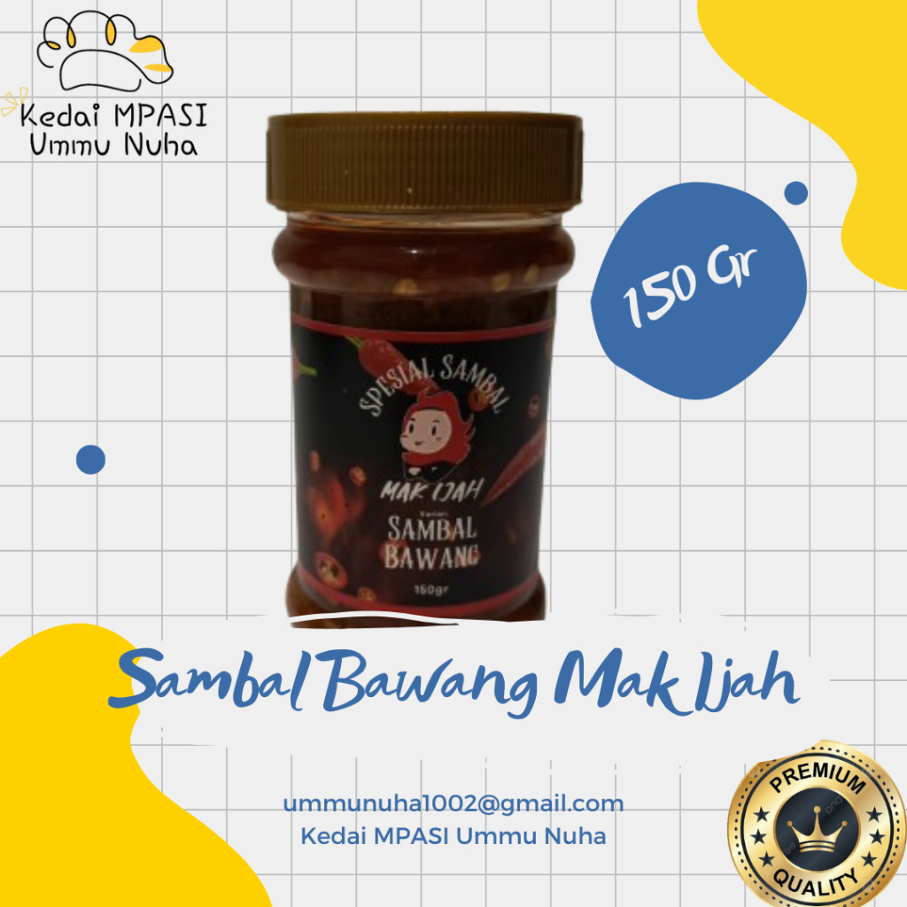 

Sambal Bawang Mak Ijah Premium Tanpa MSG Tanpa Pengawet - HOMEMADE