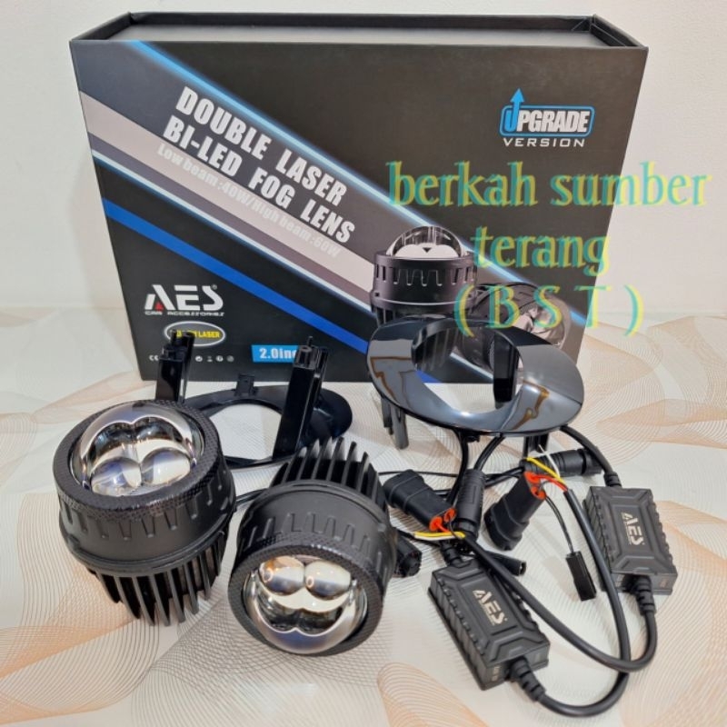 biled foglamp biled 2 inch honda brio dan toyota fourtuner new foglamp biled blue lens hi lo beam