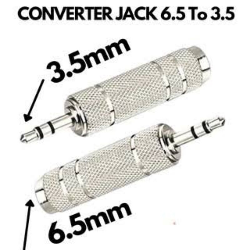 Converter Jack Audio 6.5mm ke Jack audio 3.5mm Besi