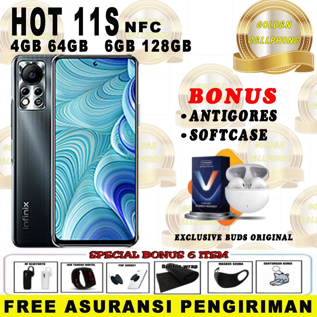 INFINIX HOT 11S NFC 4/64 & 6/128 GARANSI RESMI