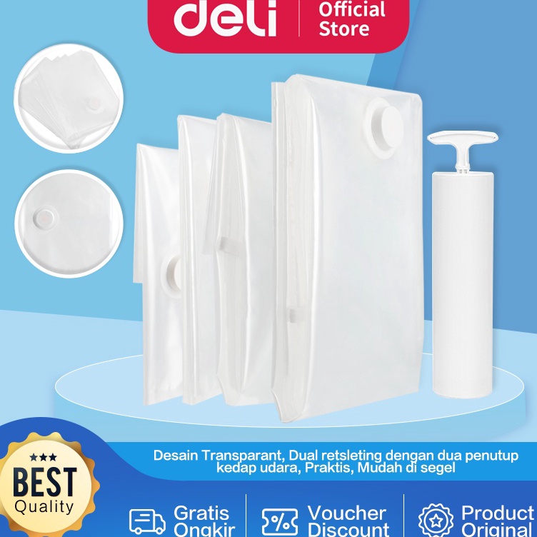 Top Design Vusign Vacuum Compression Bag  Kantong Plastik Vakum Transparan Anti Air VS58X
