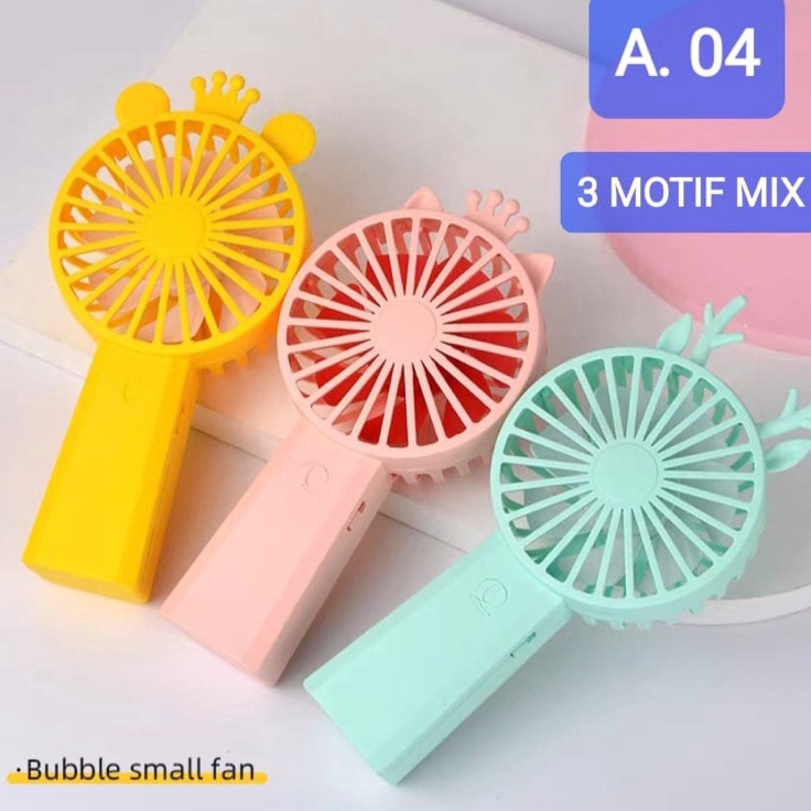 kipas angin mini portable cas  kipas angin kecil karakter lucu