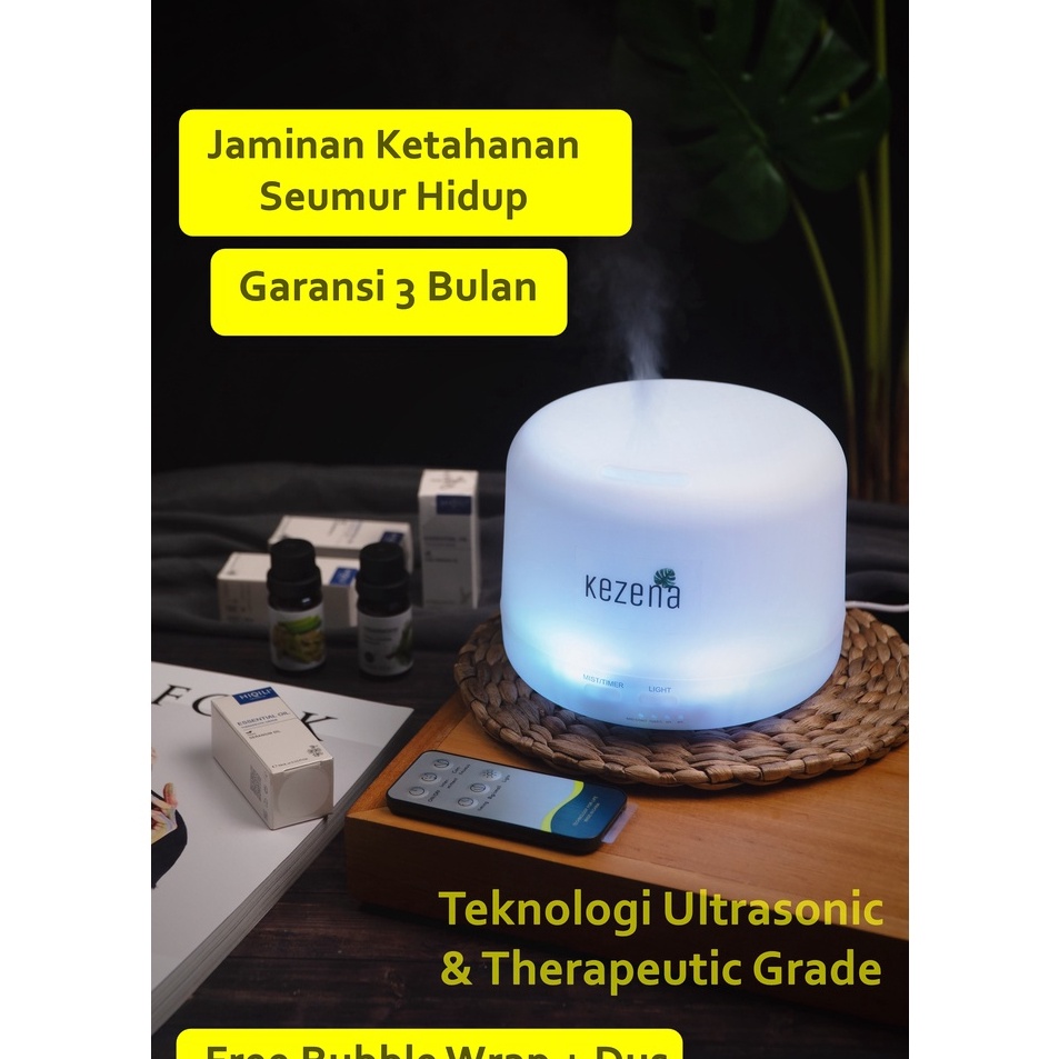 KEZENA Diffuser Essential Oil  Diffuser Kezena  Difuser Humidifier Air Purifier Young Lampu Tidur Li