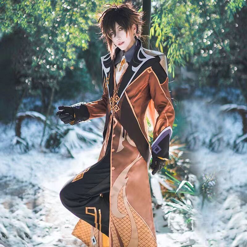 Cosplay kostum Zhong Li genshin impact