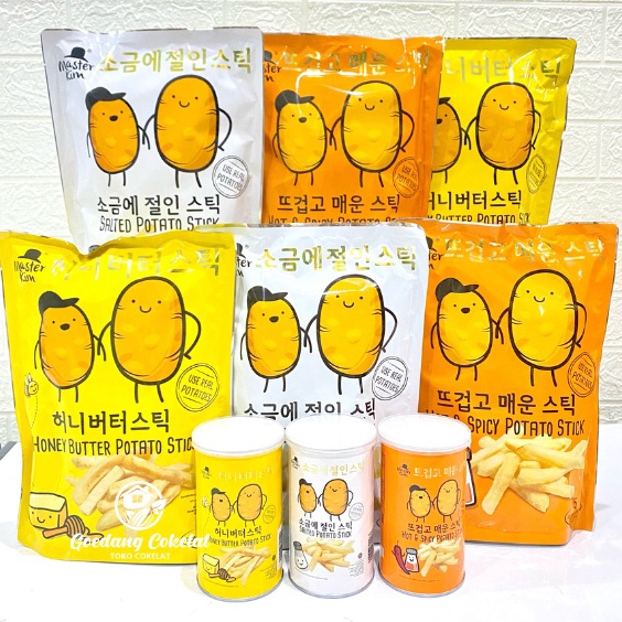 

Best Produk Master Kim Potato Snack Stick Salted Hot Spicy Honey Butter Potato Chips Stick French Fries 8 7 Gram gr