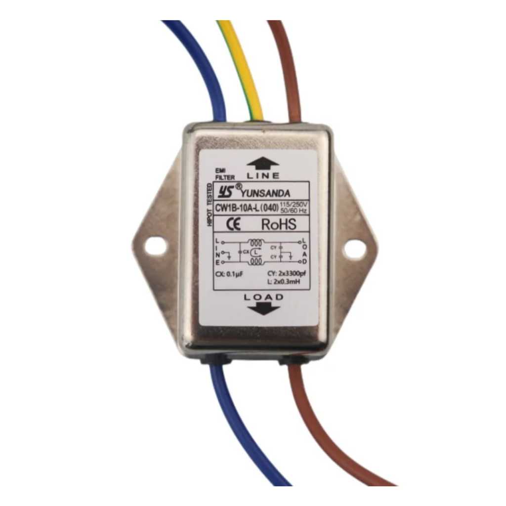 NOISE EMI FILTER 10A 110-220Vac NOISE FILTER
