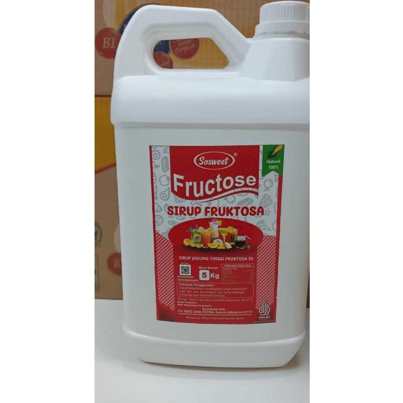 

Sosweet Fructose Sirup Fruktosa Gula cair 5kg