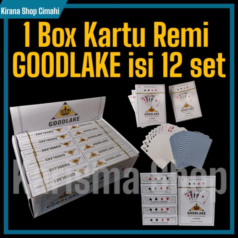 Kartu REMI merk Goodlake 1 box isi 12 set