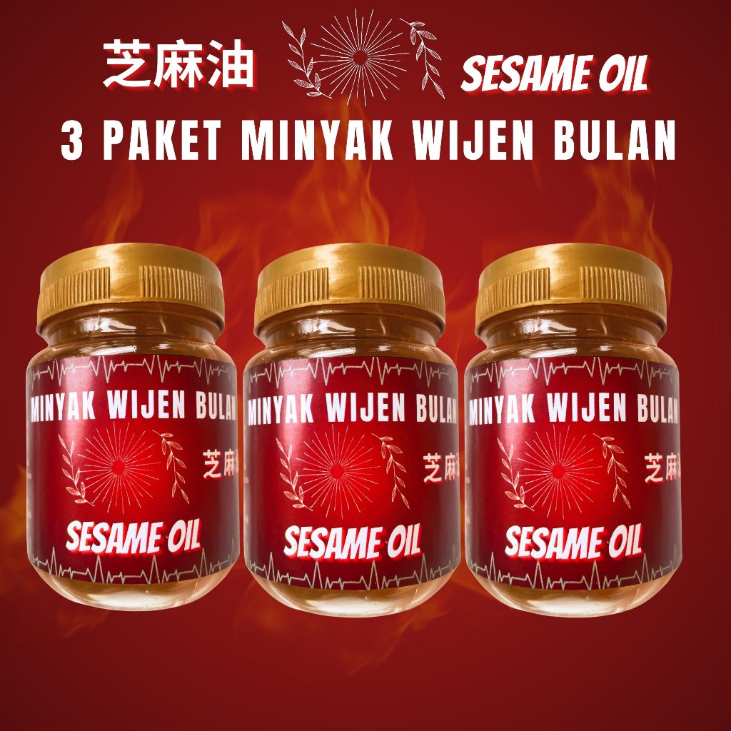 

Minyak Wijen Bulan 3 Paket Botol 200ml HALAL / Sesame Oil