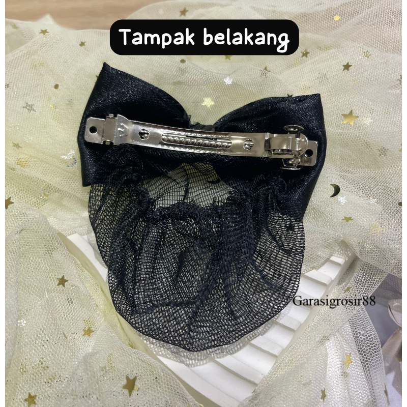 HOT Harnet Rambut Jepitan Cepol Pita Korea Jaring Sanggul Polos Motif Dewasa Anak harnet