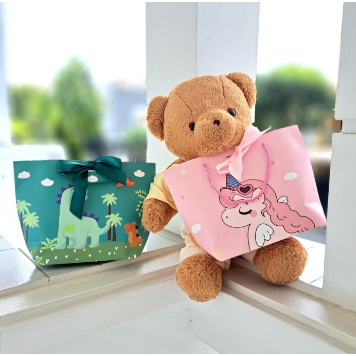 

paperbag tas pita motif little unicorn pink ( CIA 594)