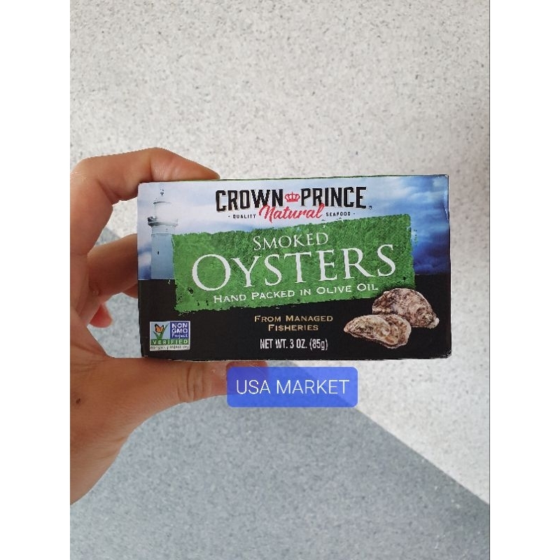 

Crown Prince Natural Smoked Oysters Hand Packed in Olive Oil 85 gr