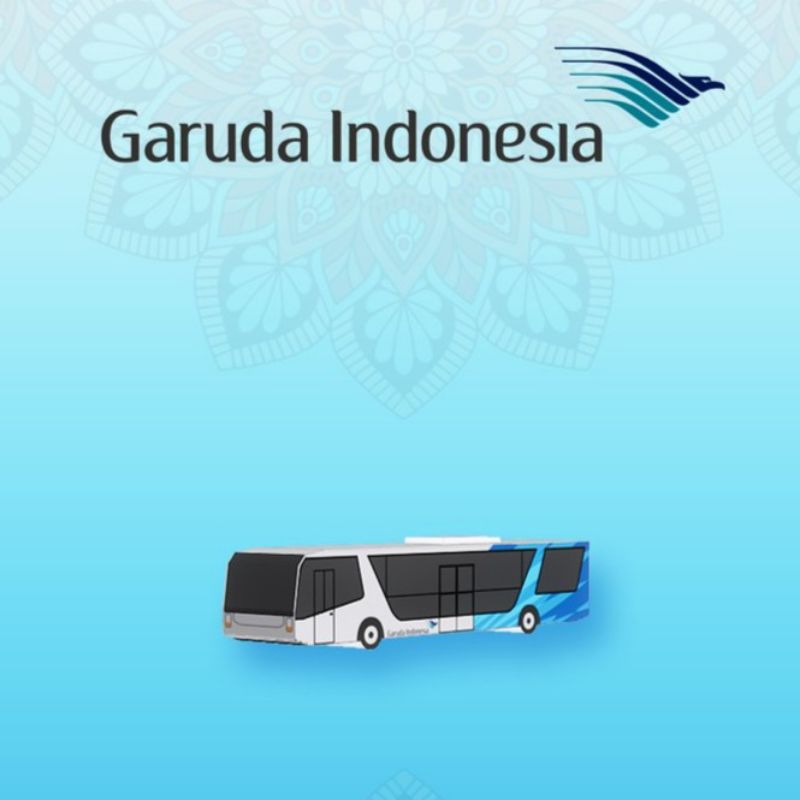 Miniatur/diecast bus bandara Garuda Indonesia skala 1:400 & skala 1:200