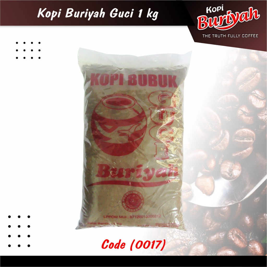 

Kopi Bubuk Buriyah Cap GUCI 1kg