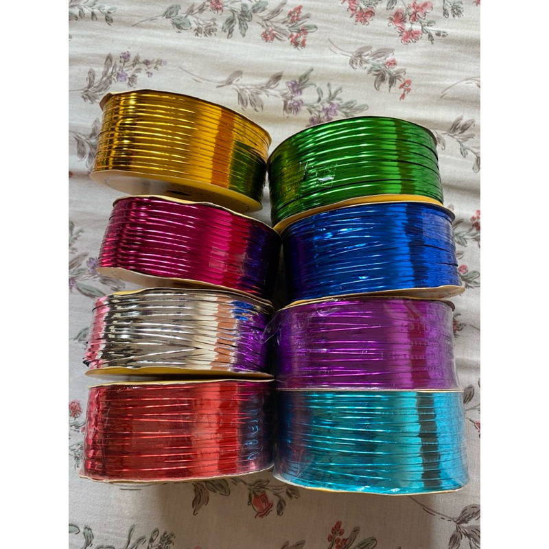 

Tali kawat serbaguna / Tali madumongso / tali kawat untuk pita / tali kawat souvenir / tali ouvenir / 45yard