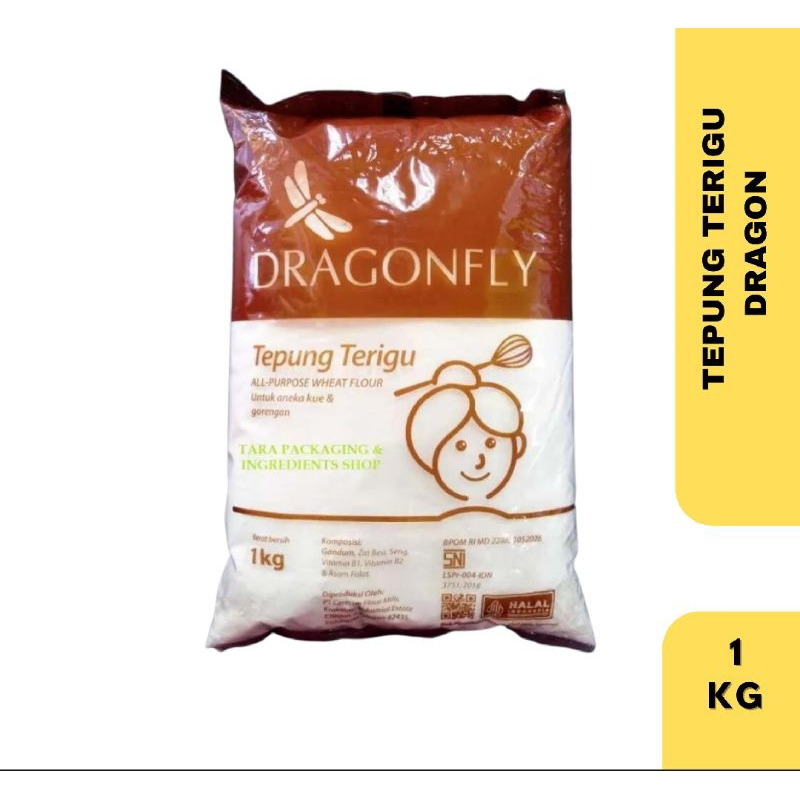 

DRAGONFLY Tepung Terigu 1kg Pack Pabrik 1 kg