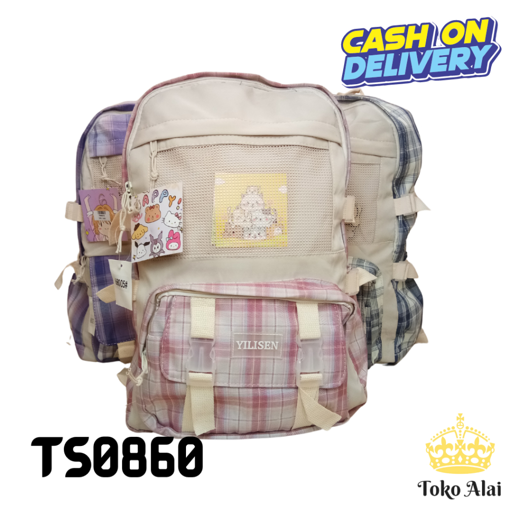 Tas Ransel Sekolah Anak Cewek Cowok Impor Yilisen Tas Laptop Tas Ransel Anak Ori Import - TS0860