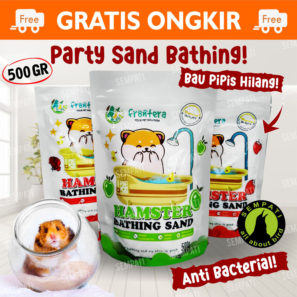 SEMPATI Pasir Wangi Hamster 500 Gram Pasir Hamster Pasir Mandi Hamster Bathing Sand Pasir Zeloit Har