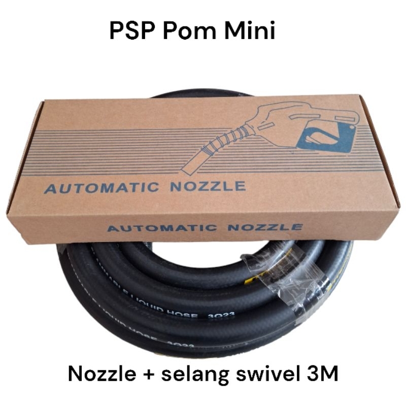 Selang Swivel 3M + Nozzle 11A Automatic Pom Mini Pertamini Digital