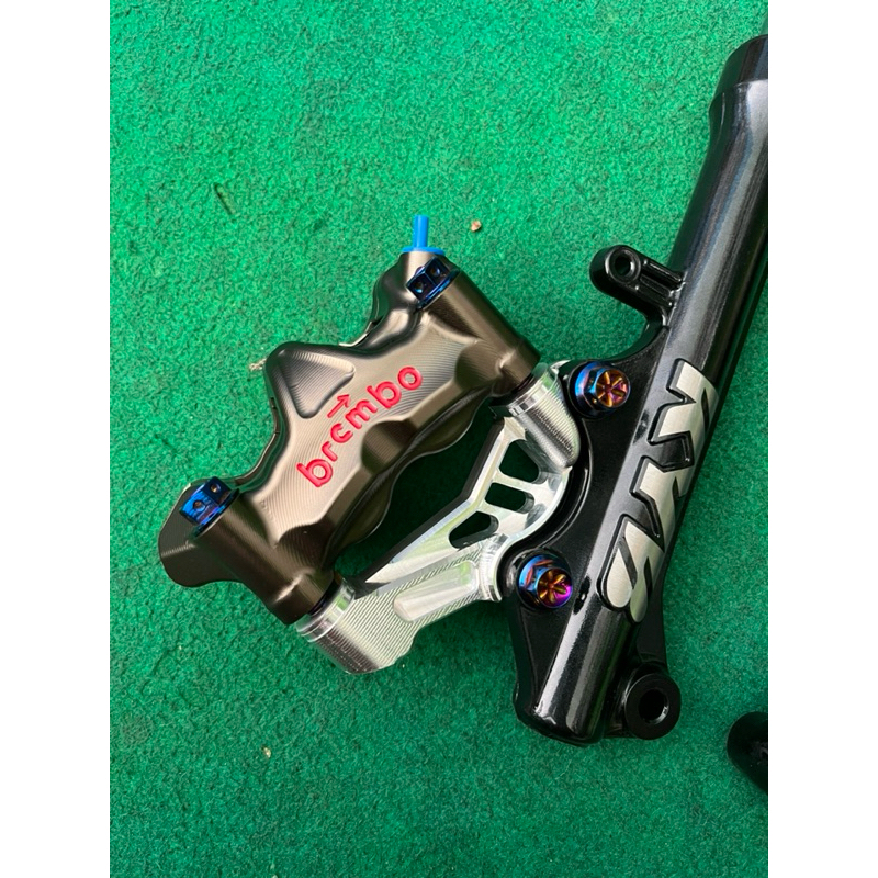 kaliper brembo 4piston big gp4rx set breket PNP fizR f1ZR jupiter jupiterZ nouvo nouvoZ 125Z Y125Z d