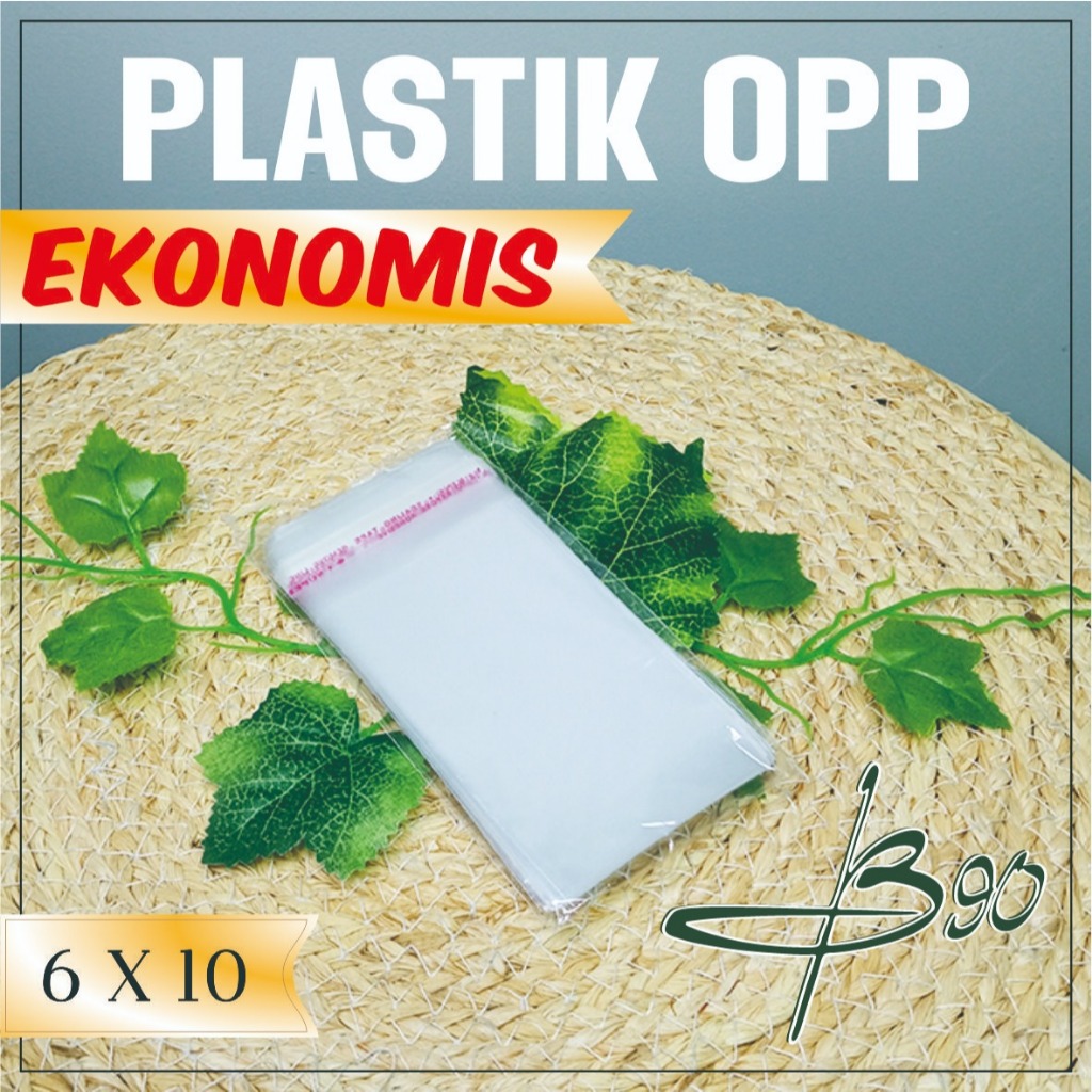 Plastik opp 6x10 cm / Kantong Plastik OPP Ekonomis / Plastik seal /plastik 6x10 cm Ekonomis Isi 100 