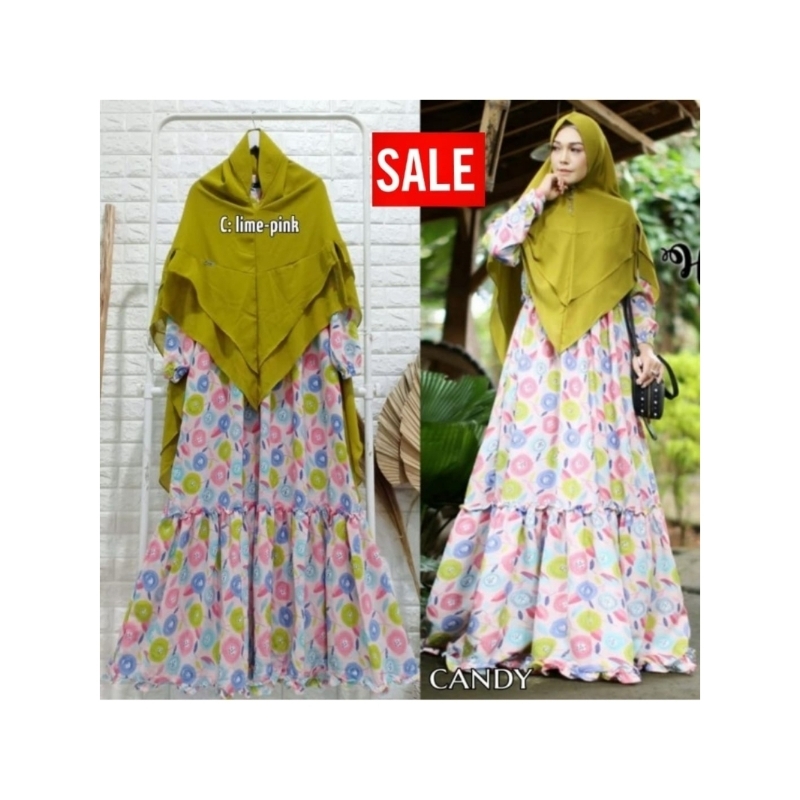 GAMIS CANDY SYAR'I BY HUMAIRA