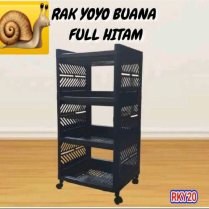 Rak serbaguna 4 susun/rak 4 susun roda