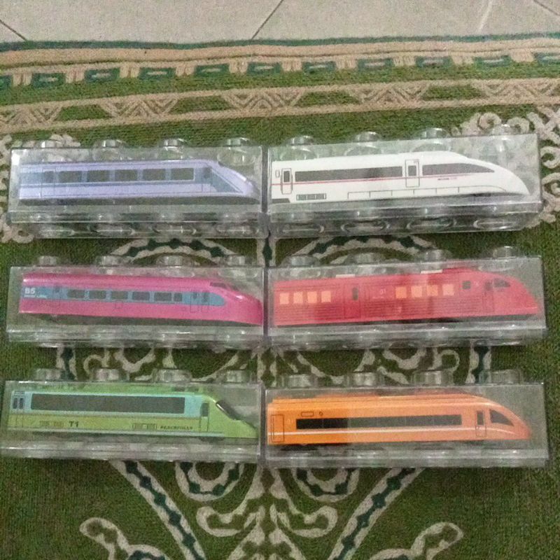 kidzu bento - (sepaket isi 6 mulus)  speed and fun - tastic adventure BULLET TRAIN 2