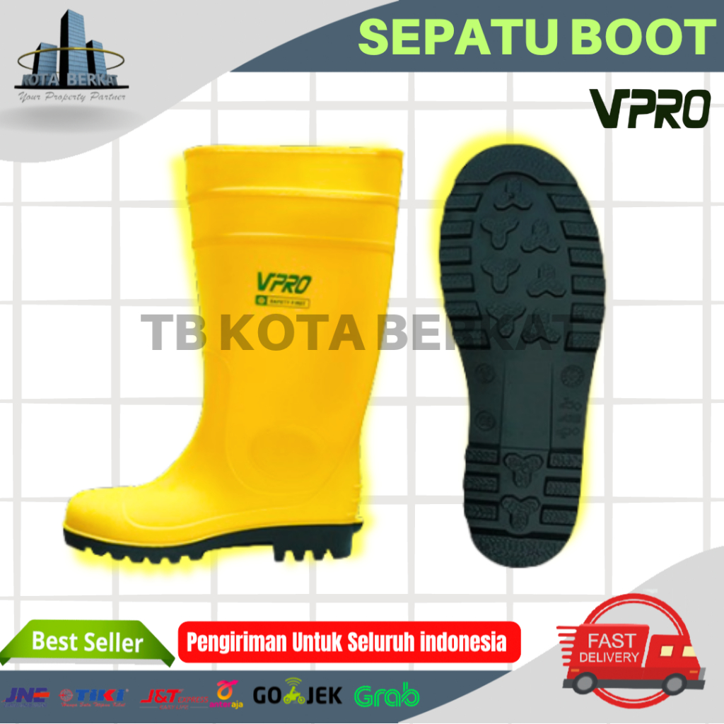 SEPATU BOOT VPRO / SEPATU APD / SEPATU KONTRUKSI / SAFETY BOOTS VPRO