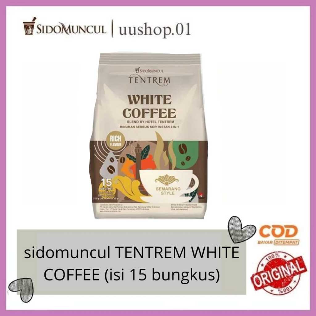 

Sidomuncul Tentrem White Coffe (isi 15 bungkus)